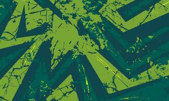 green abstract grunge pattern background design vector