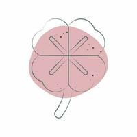 Icon Clover. related to Celtic symbol. Color Spot Style. simple design editable. simple illustration vector