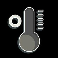 Icon Temperature. related to Air Conditioning symbol. glossy style. simple design editable. simple illustration vector