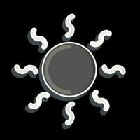 Icon Heating. related to Air Conditioning symbol. glossy style. simple design editable. simple illustration vector