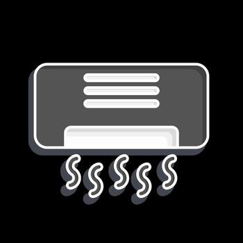 Icon Air Conditioning. related to Air Conditioning symbol. glossy style. simple design editable. simple illustration vector