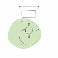 Icon Remote control 2. related to Air Conditioning symbol. Color Spot Style. simple design editable. simple illustration vector