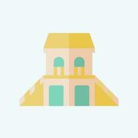 Icon Guest House. related to Accommodations symbol. flat style. simple design editable. simple illustration vector