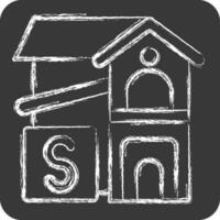 Icon Rent Room. related to Accommodations symbol. chalk Style. simple design editable. simple illustration vector