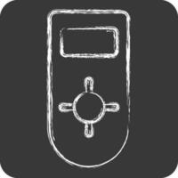 Icon Remote control 2. related to Air Conditioning symbol. chalk Style. simple design editable. simple illustration vector