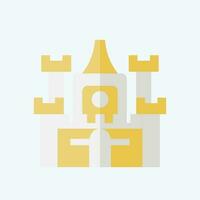 Icon Castle. related to Accommodations symbol. flat style. simple design editable. simple illustration vector
