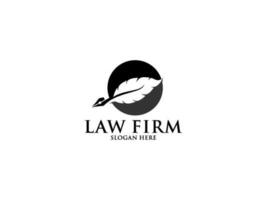 Law Firm Logo, Lawyer logo with creative law element vector