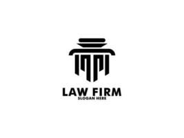 ley firma logo, abogado logo con creativo ley elemento vector