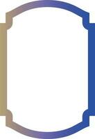 Frame with gradient for decoration. vector