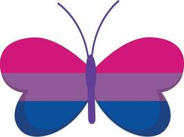 mariposa es el color de el bisexual bandera vector