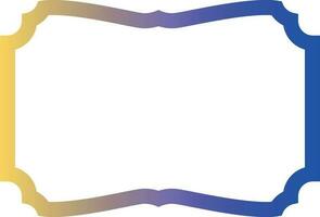 Frame with gradient for decoration. vector