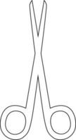 Scissors for manicure tool of the master of manicure. vector