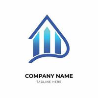 modern real estate logo design template vector