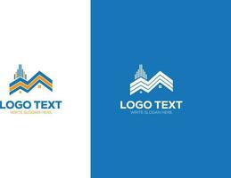 Vector building, Creative Real estate Logo, construction agency home icon and house logo