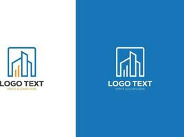 Vector building, Creative Real estate Logo, construction agency home icon and house logo