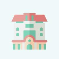 Icon Condominium. related to Accommodations symbol. flat style. simple design editable. simple illustration vector