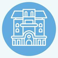 Icon Condominium. related to Accommodations symbol. blue eyes style. simple design editable. simple illustration vector
