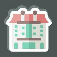 Sticker Apartment. related to Accommodations symbol. simple design editable. simple illustration vector