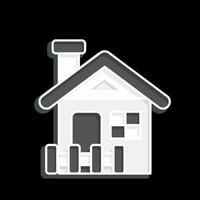 Icon Cabin. related to Accommodations symbol. glossy style. simple design editable. simple illustration vector