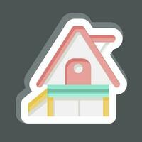 Sticker Vacation Home. related to Accommodations symbol. simple design editable. simple illustration vector