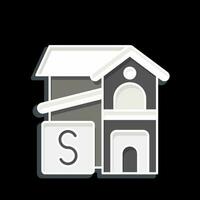 Icon Rent Room. related to Accommodations symbol. glossy style. simple design editable. simple illustration vector