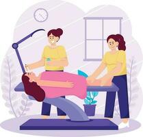 Beauty Treatment And Cosmetology Illustration vector