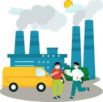 Air Pollution Illustration vector