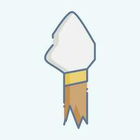 Icon Spear. related to Prehistoric symbol. doodle style. simple design editable. simple illustration vector