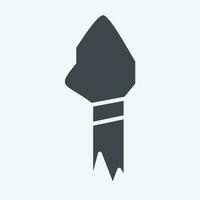 Icon Spear. related to Prehistoric symbol. glyph style. simple design editable. simple illustration vector