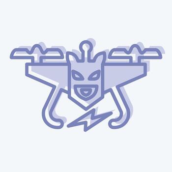 Icon Toy Drone. related to Drone symbol. two tone style. simple design editable. simple illustration vector