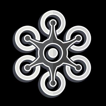 Icon Hexacopter. related to Drone symbol. glossy style. simple design editable. simple illustration vector