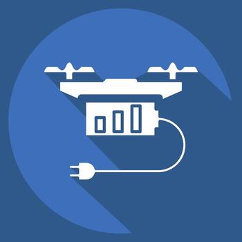 icono zumbido cargando relacionado a zumbido símbolo. largo sombra estilo. sencillo diseño editable. sencillo ilustración vector