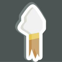 Sticker Spear. related to Prehistoric symbol. simple design editable. simple illustration vector