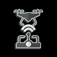 Icon Wireless Control. related to Drone symbol. glossy style. simple design editable. simple illustration vector