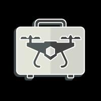 Icon Drone Case. related to Drone symbol. glossy style. simple design editable. simple illustration vector