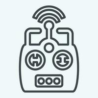 Icon Remote Control. related to Drone symbol. line style. simple design editable. simple illustration vector