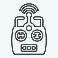 Icon Remote Control. related to Drone symbol. line style. simple design editable. simple illustration vector