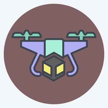 icono entrega zumbido. relacionado a zumbido símbolo. color compañero estilo. sencillo diseño editable. sencillo ilustración vector