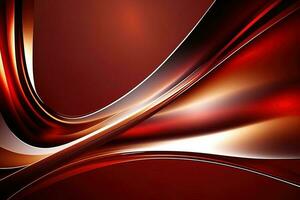 An abstract red background adorned with subtly gleaming lines, generated by AI photo