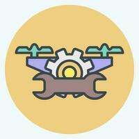 Icon Maintenance and Repair. related to Drone symbol. color mate style. simple design editable. simple illustration vector