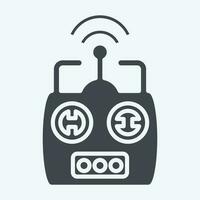 Icon Remote Control. related to Drone symbol. glyph style. simple design editable. simple illustration vector