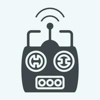 Icon Remote Control. related to Drone symbol. glyph style. simple design editable. simple illustration vector