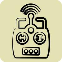 Icon Remote Control. related to Drone symbol. hand drawn style. simple design editable. simple illustration vector