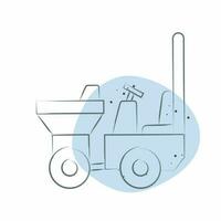 Icon Dumper. related to Construction Vehicles symbol. Color Spot Style. simple design editable. simple illustration vector