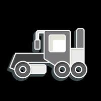 Icon Grader. related to Construction Vehicles symbol. glossy style. simple design editable. simple illustration vector