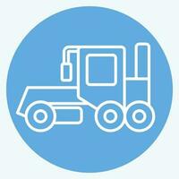 Icon Grader. related to Construction Vehicles symbol. blue eyes style. simple design editable. simple illustration vector