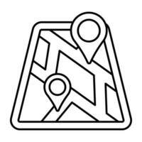 Perfect design icon of route vector