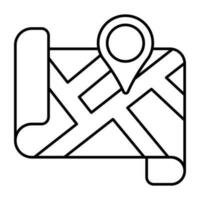 icono de diseño premium del mapa vector