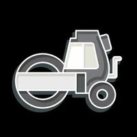 Icon Steamroller. related to Construction Vehicles symbol. glossy style. simple design editable. simple illustration vector