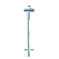 Space Needle. Observation tower in Seattle. png